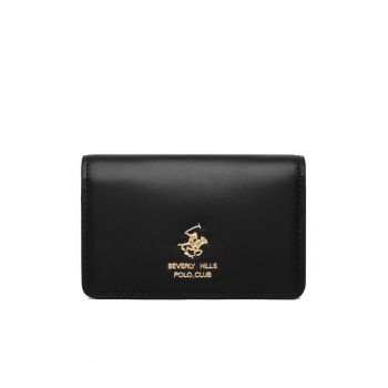 Portofel dama  negru piele ecologica compact