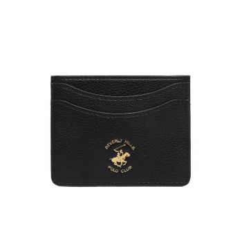 Portofel  textil negru 4 compartimente compact
