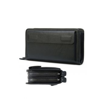 Portofele tip geanta de mana - Negru Glossy
