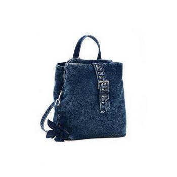 Rucsac de dama -  seria Curio Denim Sumy Mini - Albastru