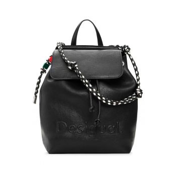 Rucsac fashion dama -  piele ecologica - negru - One Size INTL