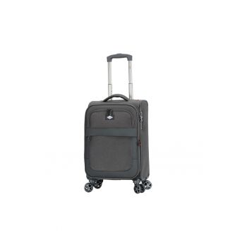 Troler Cabina Extensibil 55x35x20 cm  Poliester - 4 roti duble - SW33503 - Antracit