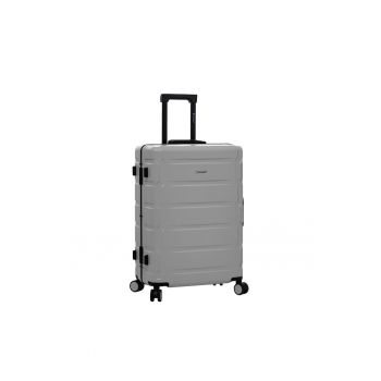 Troler de cabina  SW20503 - policarbonat - cifru TSA - 4 roti duble - 55 cm - argintiu