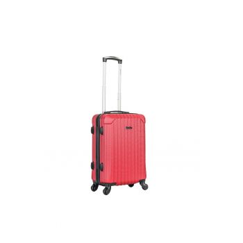 Troler de cabina  SW44204 - ABS - 4 roti - cifru - 55 cm - rosu