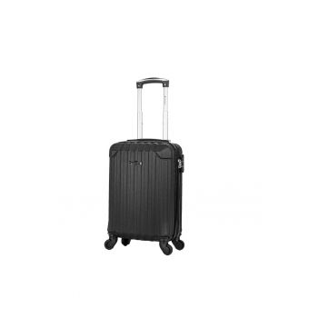 Troler de cabina XS  SW44204 - ABS - 4 roti detasabile - cifru - 52 cm - negru