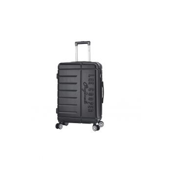 Troler mare  Brighton - ABS - 4 roti duble - cifru - 77 cm - negru