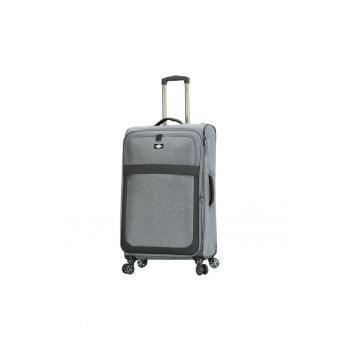 Troler Mare Extensibil 76x46x27 cm  Poliester - 4 roti duble - SW33503 - Gri