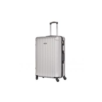 Troler mare  SW44204 - ABS - 4 roti - cifru - 76 cm - argintiu