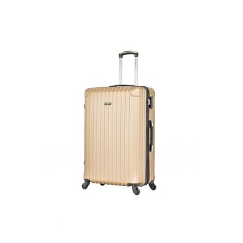 Troler mare  SW44204 - ABS - 4 roti - cifru - 76 cm - auriu