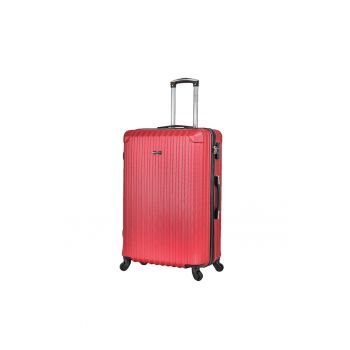 Troler mare  SW44204 - ABS - 4 roti - cifru - 76 cm - rosu