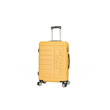 Troler mediu  Brighton - ABS - 4 roti duble - cifru - 67 cm - galben