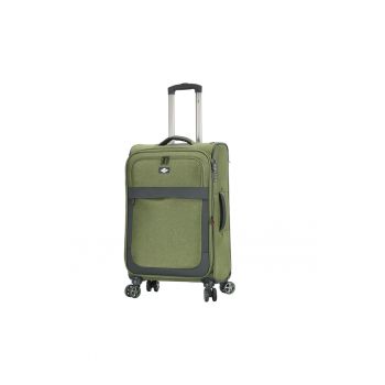 Troler Mediu Extensibil 66x41x24 cm  Poliester - 4 roti duble - SW33503 - Kaki
