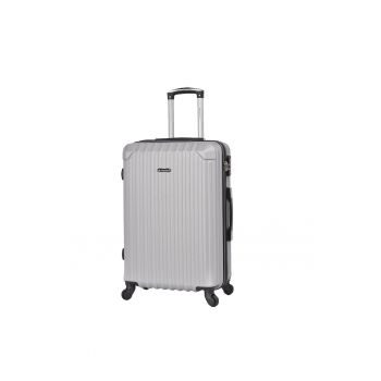 Troler mediu  SW44204 - ABS - 4 roti - cifru - 66 cm - argintiu