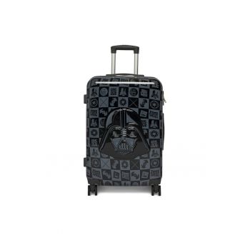 Valiza  Darth Vader - din abs - cu un singur compartiment - rezistenta la socuri - negru - marime medie
