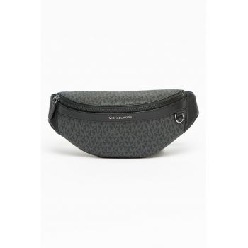 Borseta de piele ecologica cu imprimeu logo Greyson - Negru