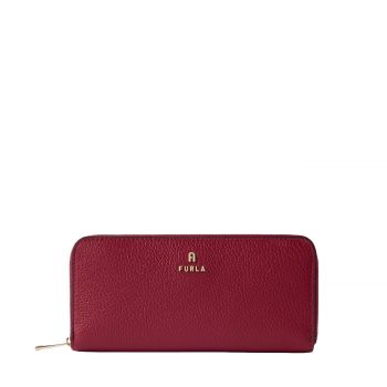 Camelia l slim zip around wallet ciliegia d