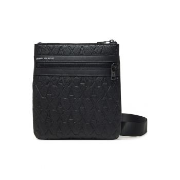 Geanta barbati -  piele ecologica - negru - One Size INTL