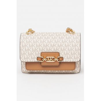 Geanta crossbody cu logo - Maro