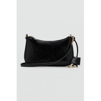 Geanta crossbody cu talismane - Negru