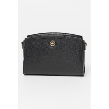 Geanta crossbody din piele Chantal - Negru
