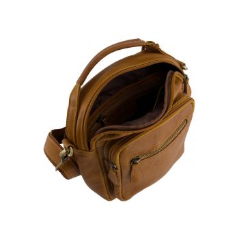 Geanta crossbody din piele cu bareta ajustabila