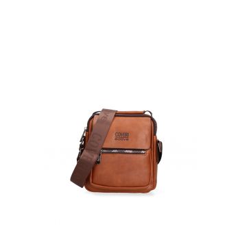 Geanta crossbody din piele ecologica Erevan - Maro scortisoara