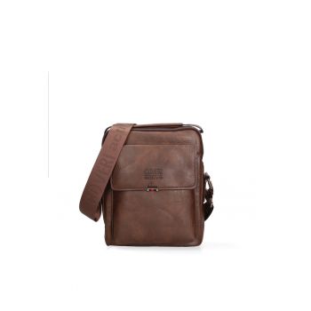 Geanta crossbody din piele ecologica Novaro - Maro