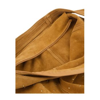 Geanta dama  Hobo maro piele intoarsa 39x44x16cm