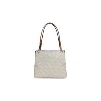 Geanta dama  Kensington - ecologica - vanilie/acrn - 30x45cm