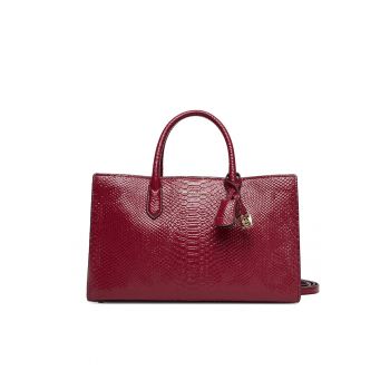 Geanta dama  Mulberry 691 - piele naturala - culoare Mulberry - dimensiuni 30x5x22cm