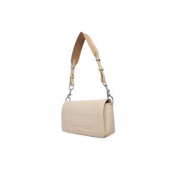 Geanta dama -  piele ecologica - bej - One Size INTL