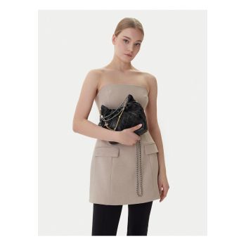 Geanta dama -  piele naturala - neagra - One Size INTL