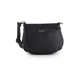 Geanta de umar  piele naturala negru 19x25x5cm curea detasabila