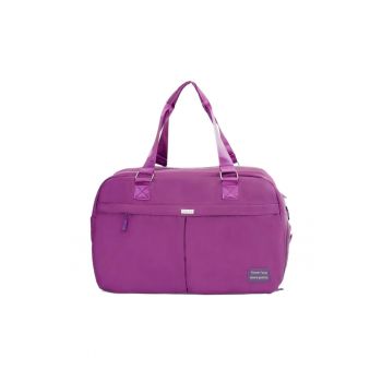 Geanta de voiaj din material textil  SM04 VEA Violet – geanta weekend - sport - sala