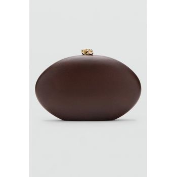 Geanta plic cu model uni - Maro cognac