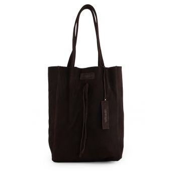 Geanta shopper din piele intoarsa