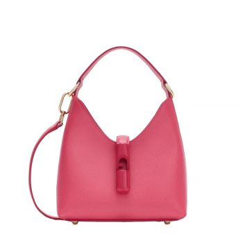 Iride mini hobo bag velvet pink