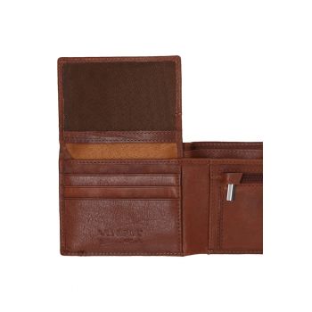 Portofel bifold din piele naturala.