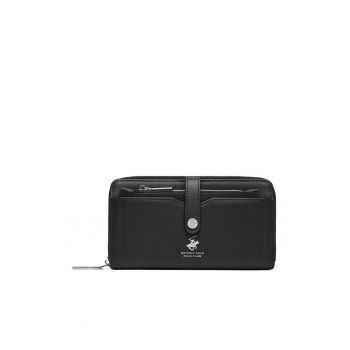Portofel dama  textil negru compact