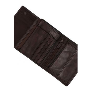 Portofel din piele cu model uni