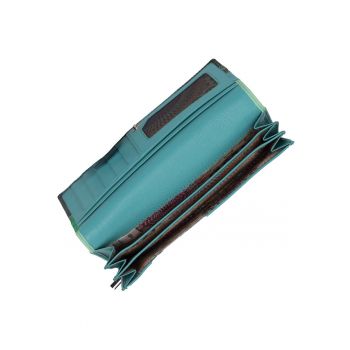 Portofel piele cu inchidere metalica