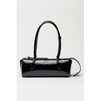 Geanta bowler de piele ecologica Remie - Negru