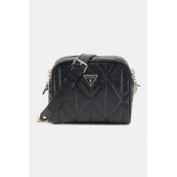 Geanta crossbody cu bareta din lant - Gri antracit