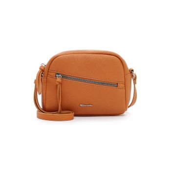 Geanta crossbody cu buzunare cu fermoar Alessia - Portocaliu stins