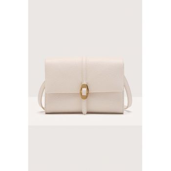 Geanta crossbody de piele Dorian - Alb