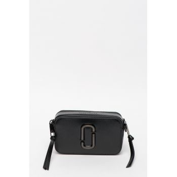 Geanta crossbody de piele Snapshot - Auriu/Negru