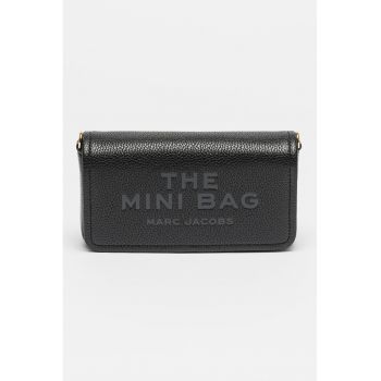 Geanta crossbody din piele cu logo The Mini - Negru