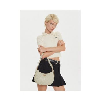 Geanta dama  Bianco Z14Q Half Moon Mini - piele naturala - roz