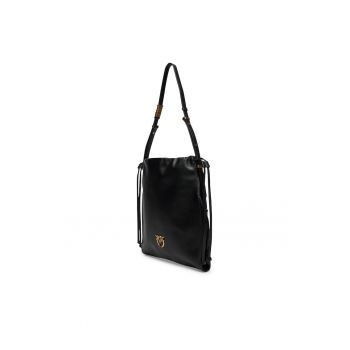 Geanta dama  Black Z99Q Slouchy Classic - piele naturala - neagra