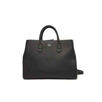 Geanta dama  model Black 001 - piele naturala - culoare neagra